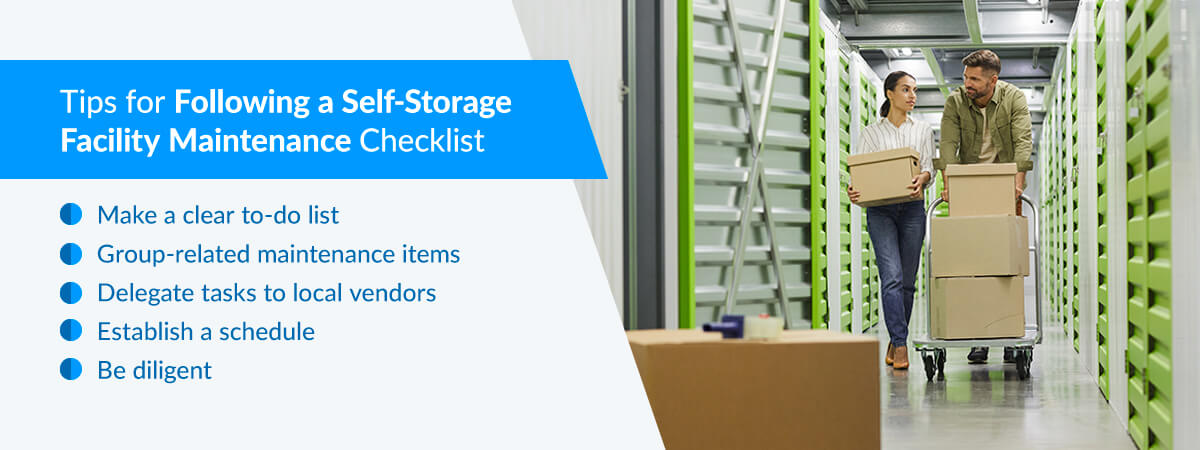 Tips for Following a Self-Storage Facility Maintenance Checklist