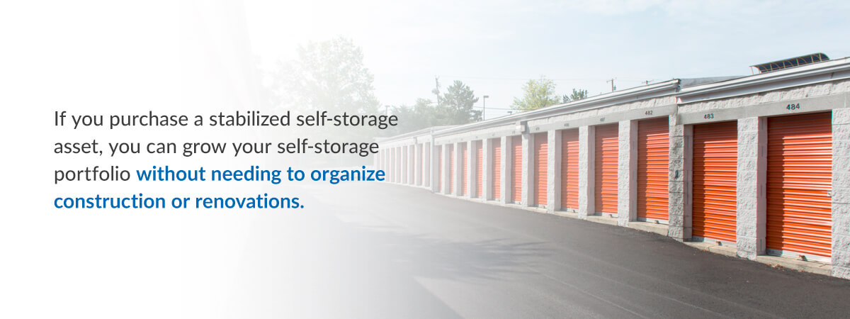 Buy Stabilized Self-Storage Assets